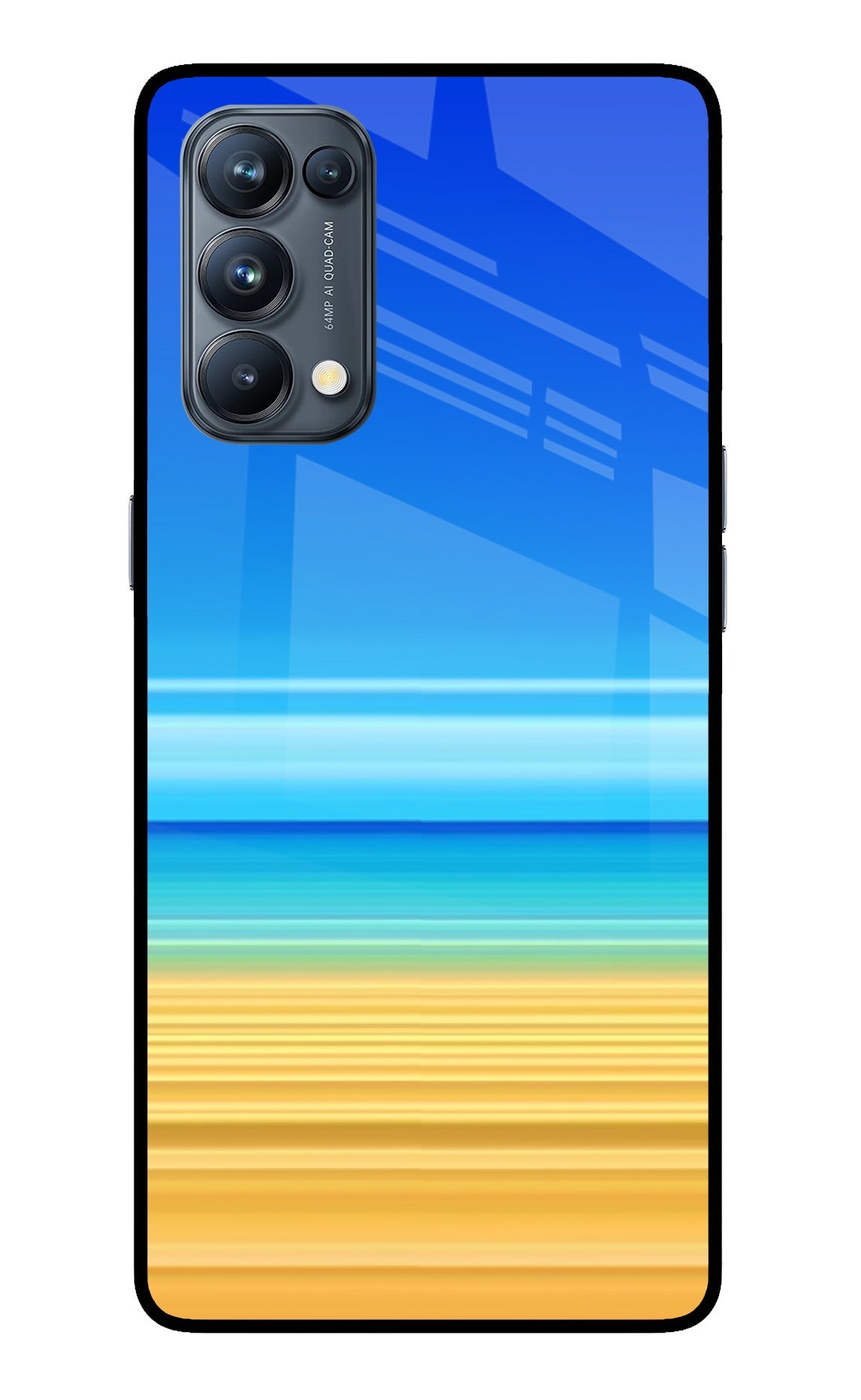 Beach Art Oppo Reno5 Pro 5G Glass Case