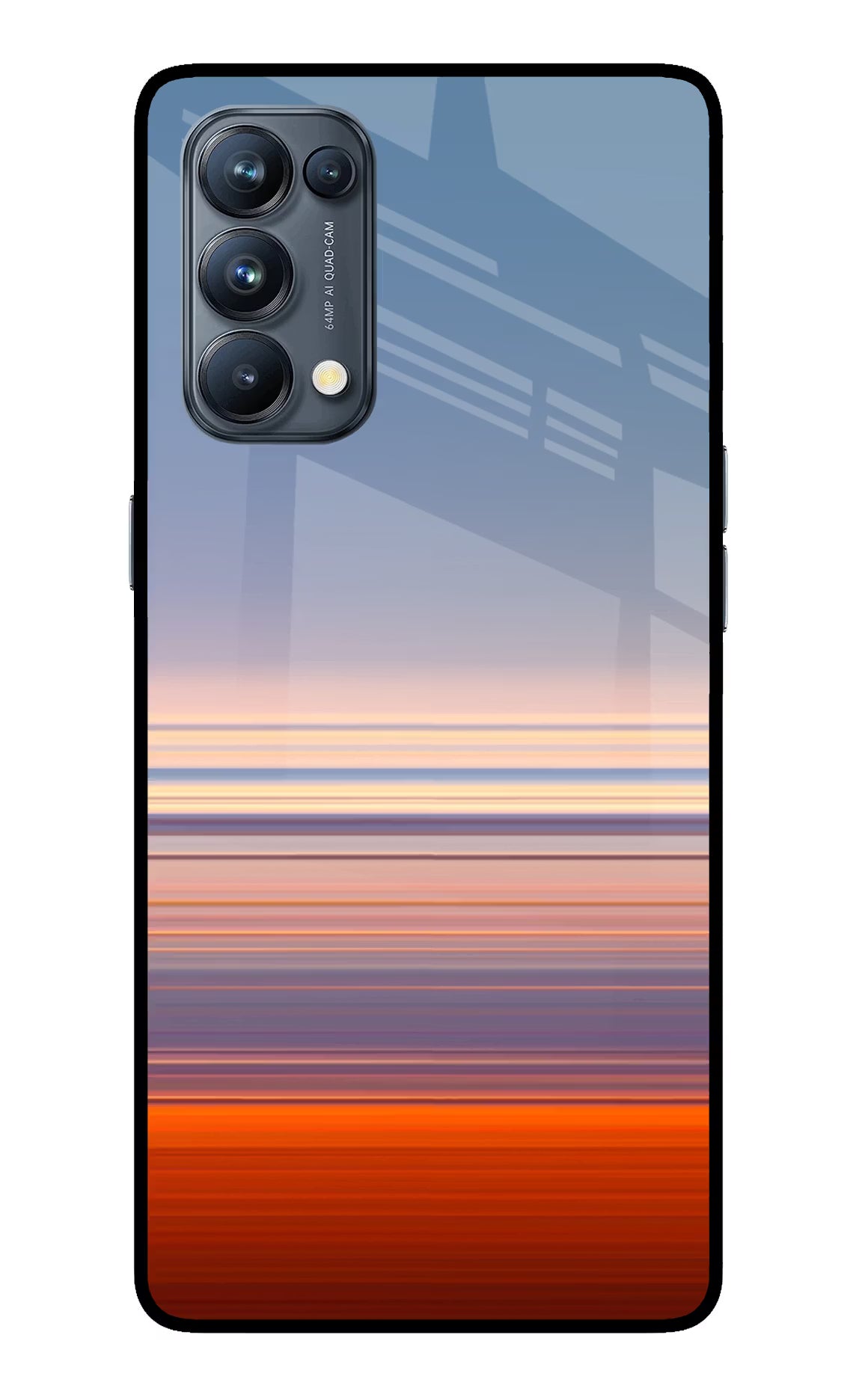 Morning Colors Oppo Reno5 Pro 5G Glass Case Back Cover by Casekaro