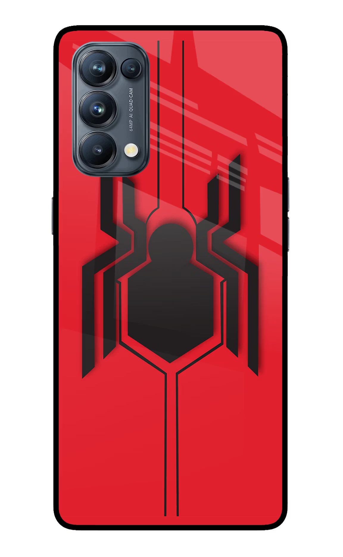 Spider Oppo Reno5 Pro 5G Glass Case Back Cover by Casekaro