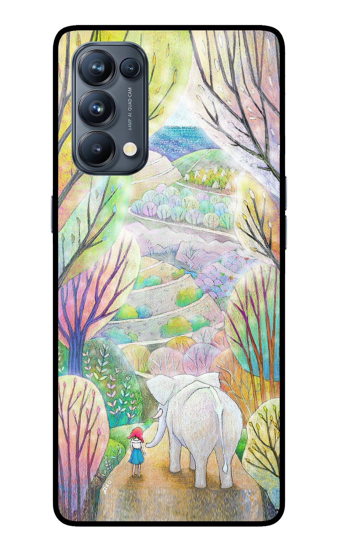 Nature Painting Oppo Reno5 Pro 5G Glass Case