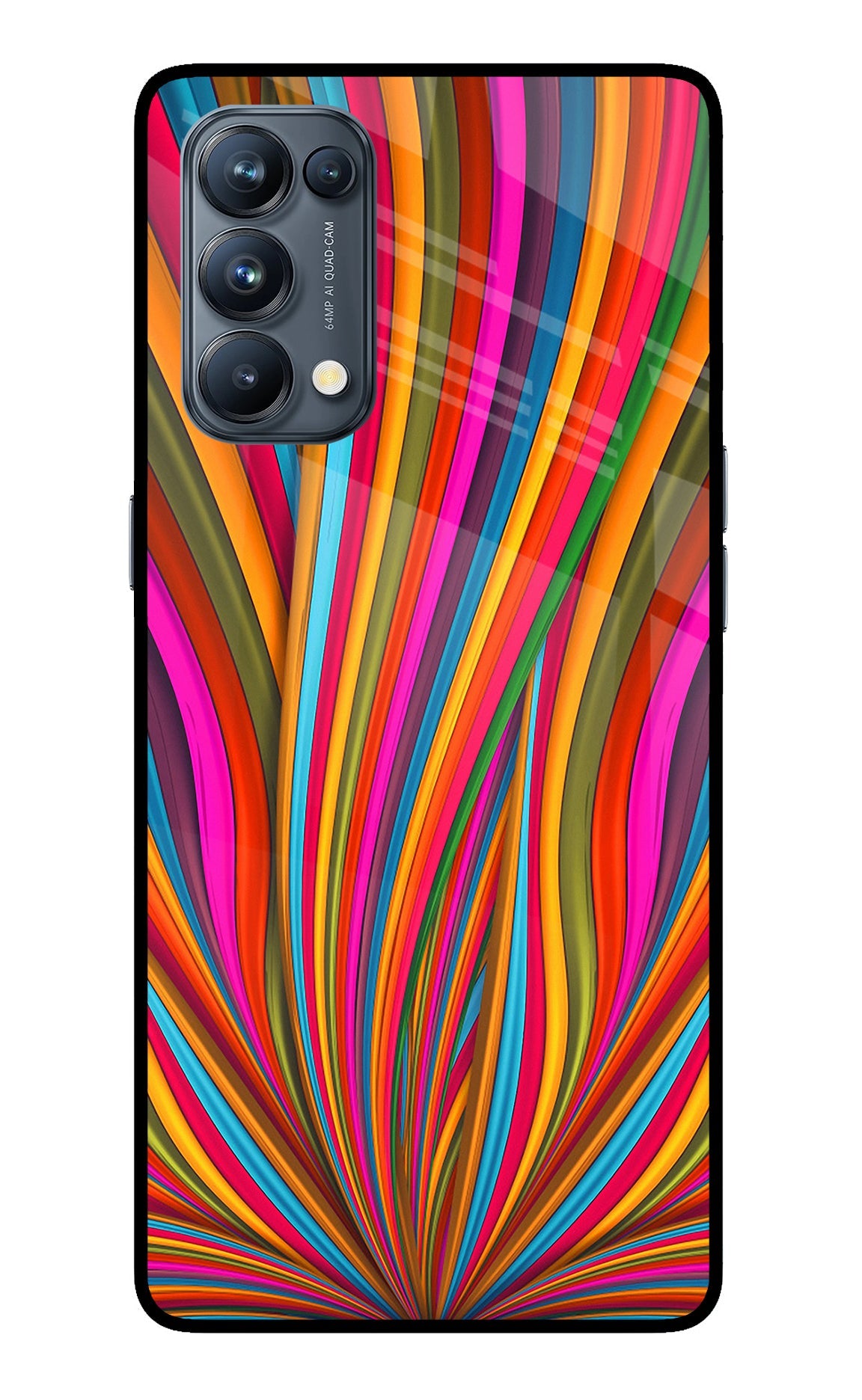 Trippy Wavy Oppo Reno5 Pro 5G Back Cover