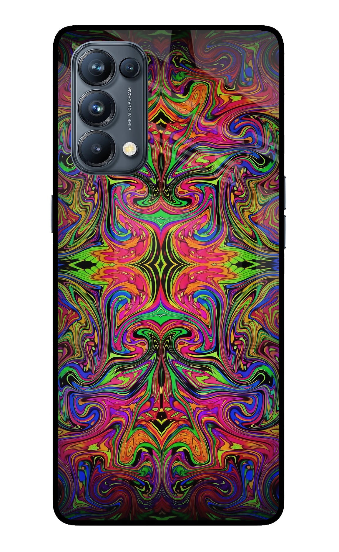 Psychedelic Art Oppo Reno5 Pro 5G Glass Case