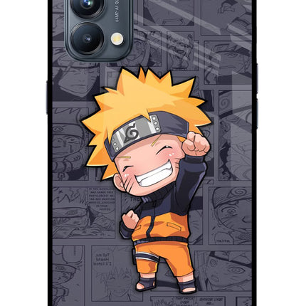 Chota Naruto Oppo Reno5 Pro 5G Glass Case Back Cover by Casekaro