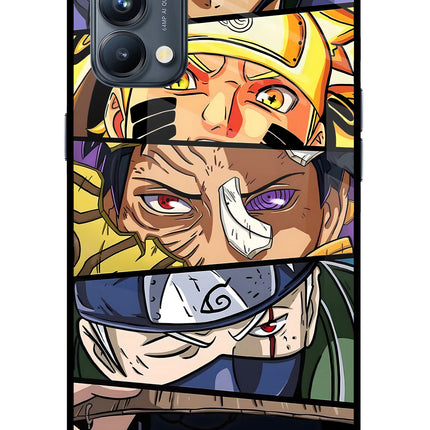 Naruto Character Oppo Reno5 Pro 5G Glass Case Back Cover by Casekaro