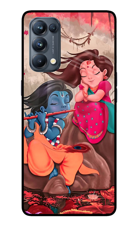 Radhe Krishna Oppo Reno5 Pro 5G Glass Case
