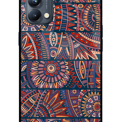 African Culture Design Oppo Reno5 Pro 5G Glass Case Back Cover by Casekaro