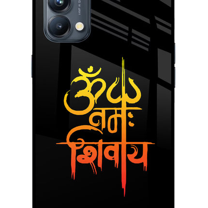 Om Namah Shivay Oppo Reno5 Pro 5G Glass Case Back Cover by Casekaro