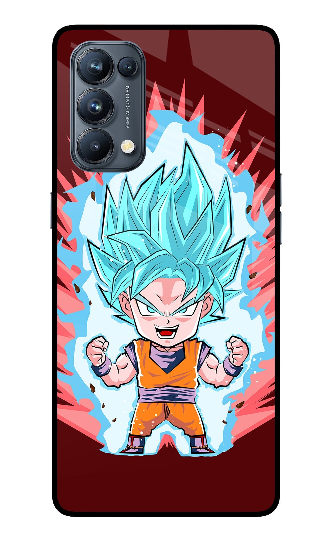 Goku Little Oppo Reno5 Pro 5G Glass Case