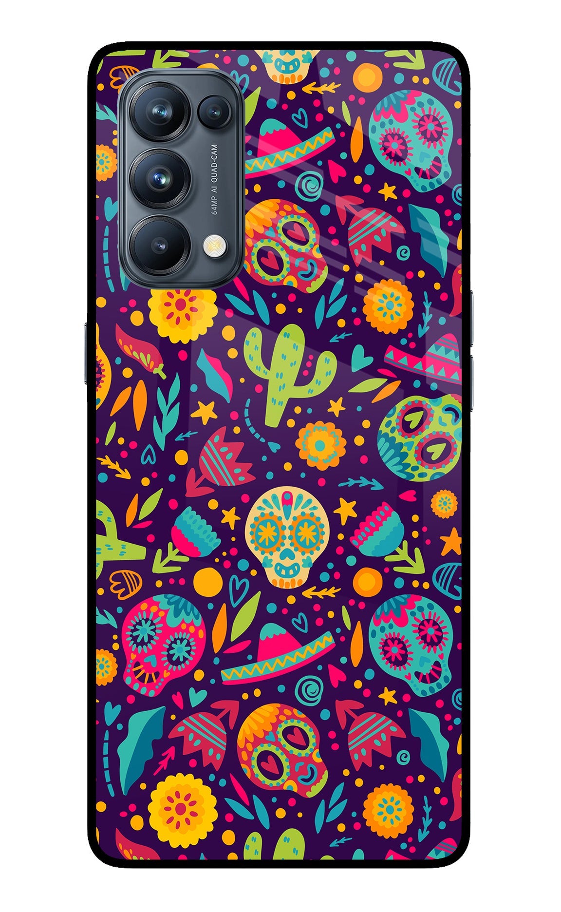 Mexican Design Oppo Reno5 Pro 5G Glass Case