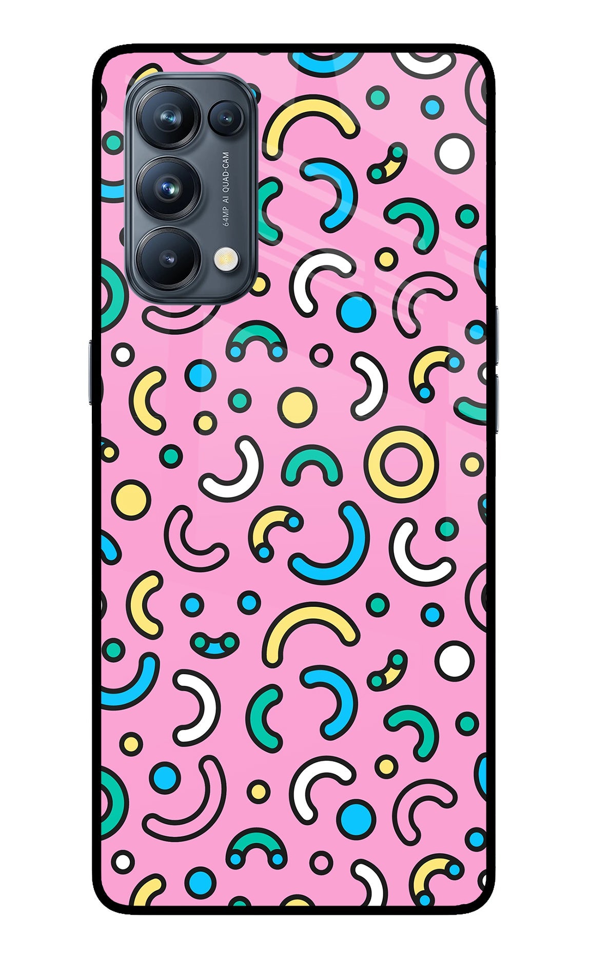 Memphis Design Oppo Reno5 Pro 5G Glass Case