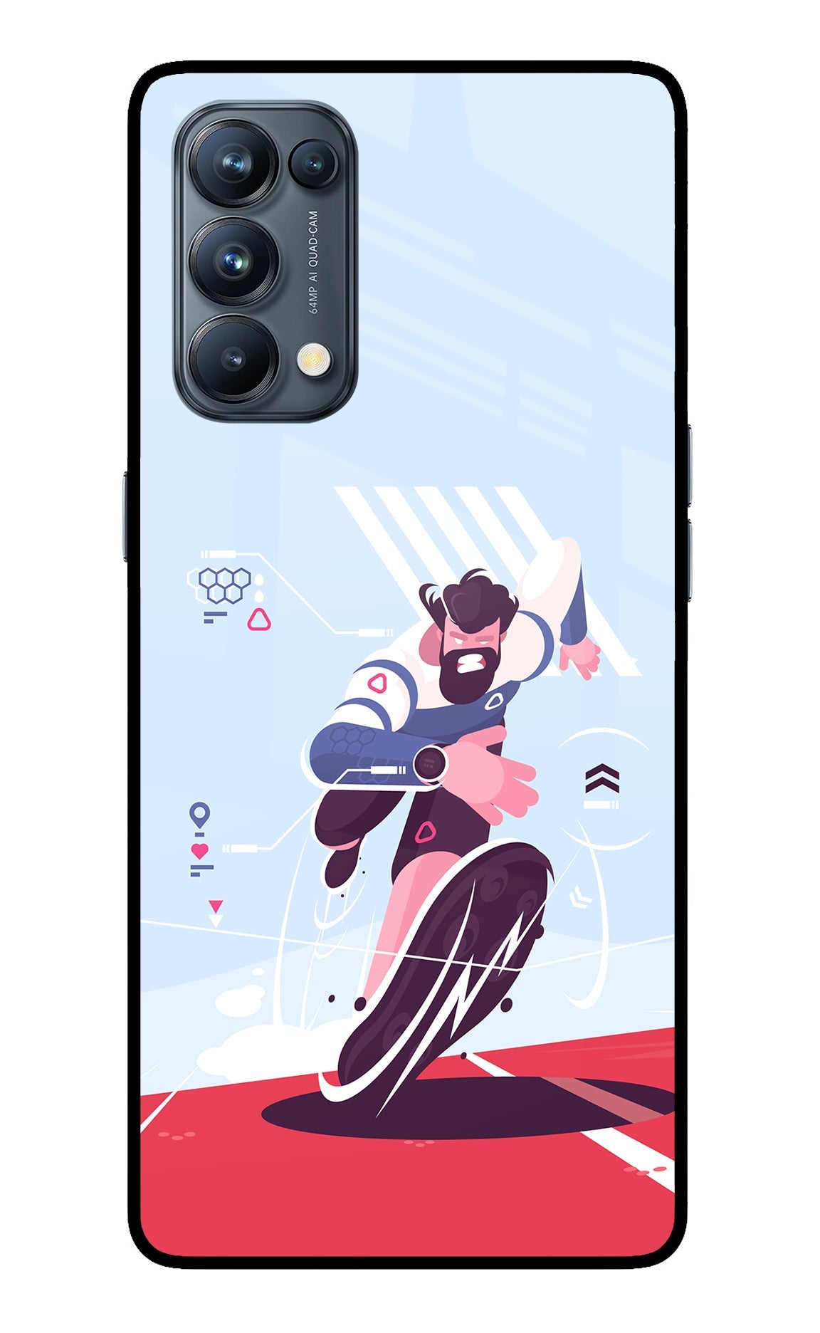 Run Pro Oppo Reno5 Pro 5G Back Cover