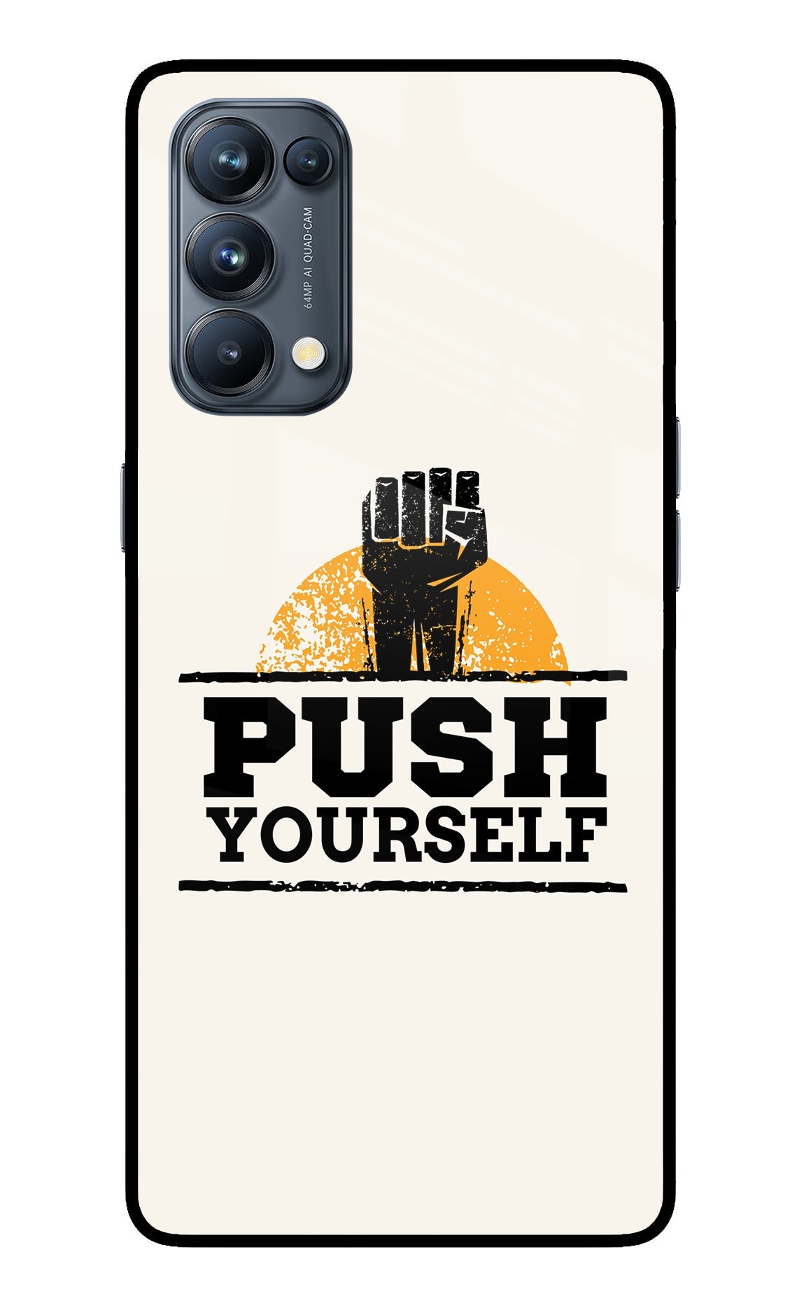 Push Yourself Oppo Reno5 Pro 5G Glass Case