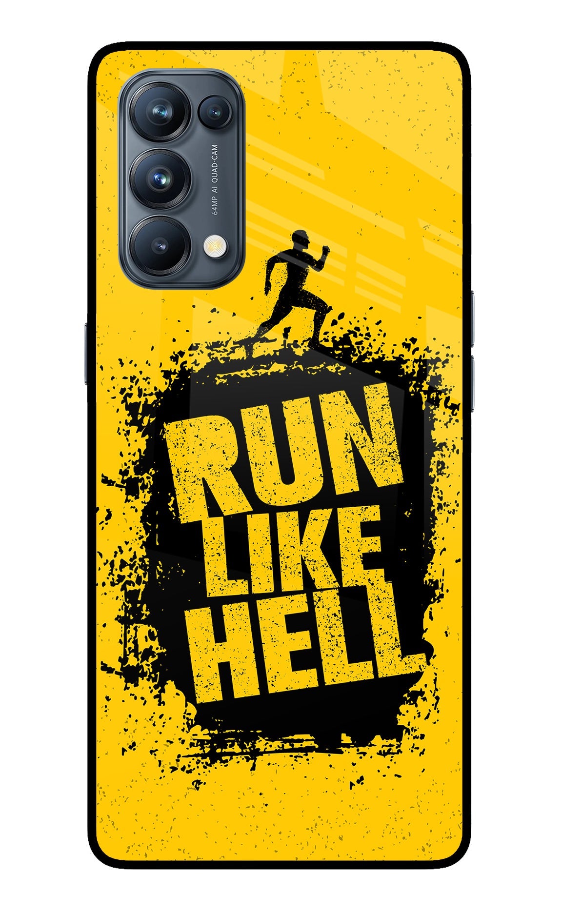 Run Like Hell Oppo Reno5 Pro 5G Glass Case