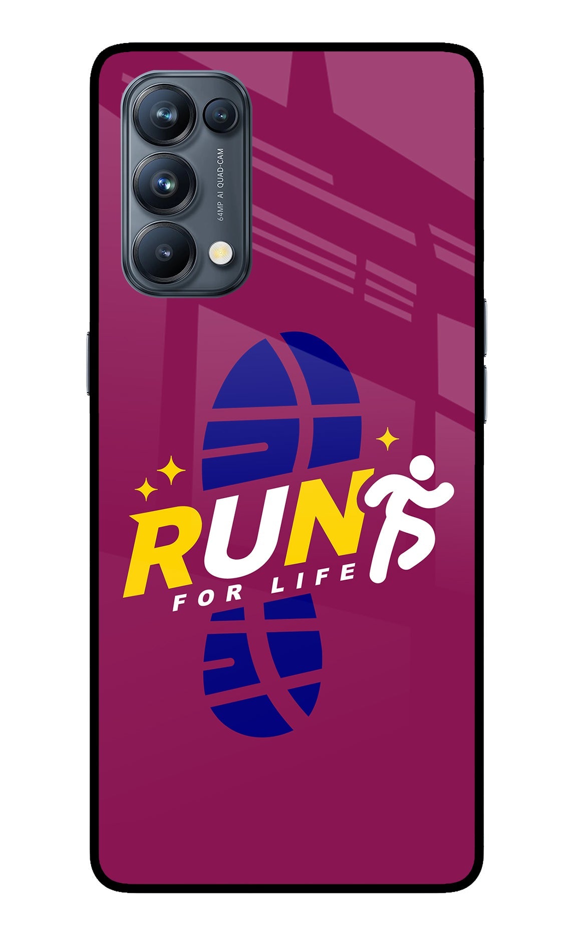 Run for Life Oppo Reno5 Pro 5G Back Cover