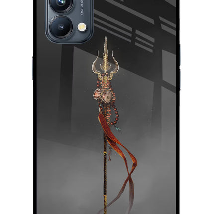 Shiv Trishul Oppo Reno5 Pro 5G Glass Case Back Cover by Casekaro
