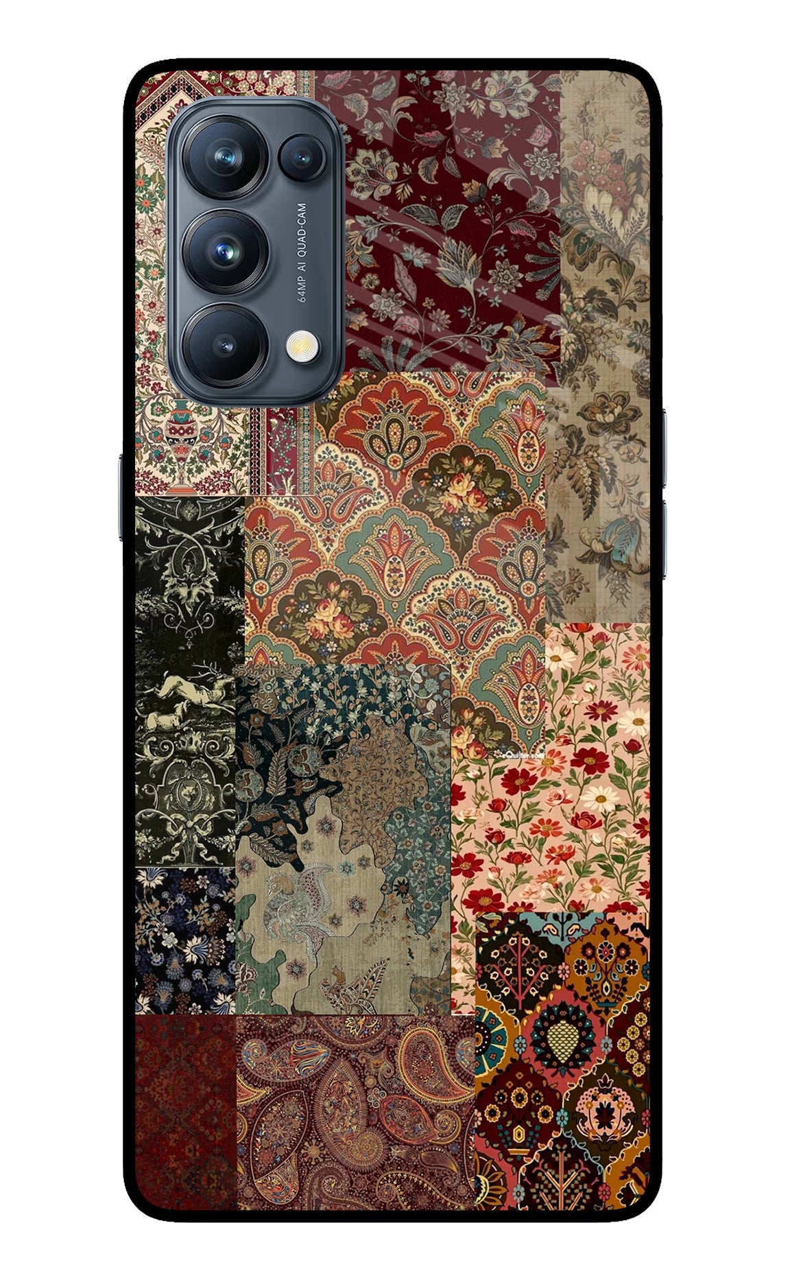 Desi Print Oppo Reno5 Pro 5G Glass Case Back Cover by Casekaro