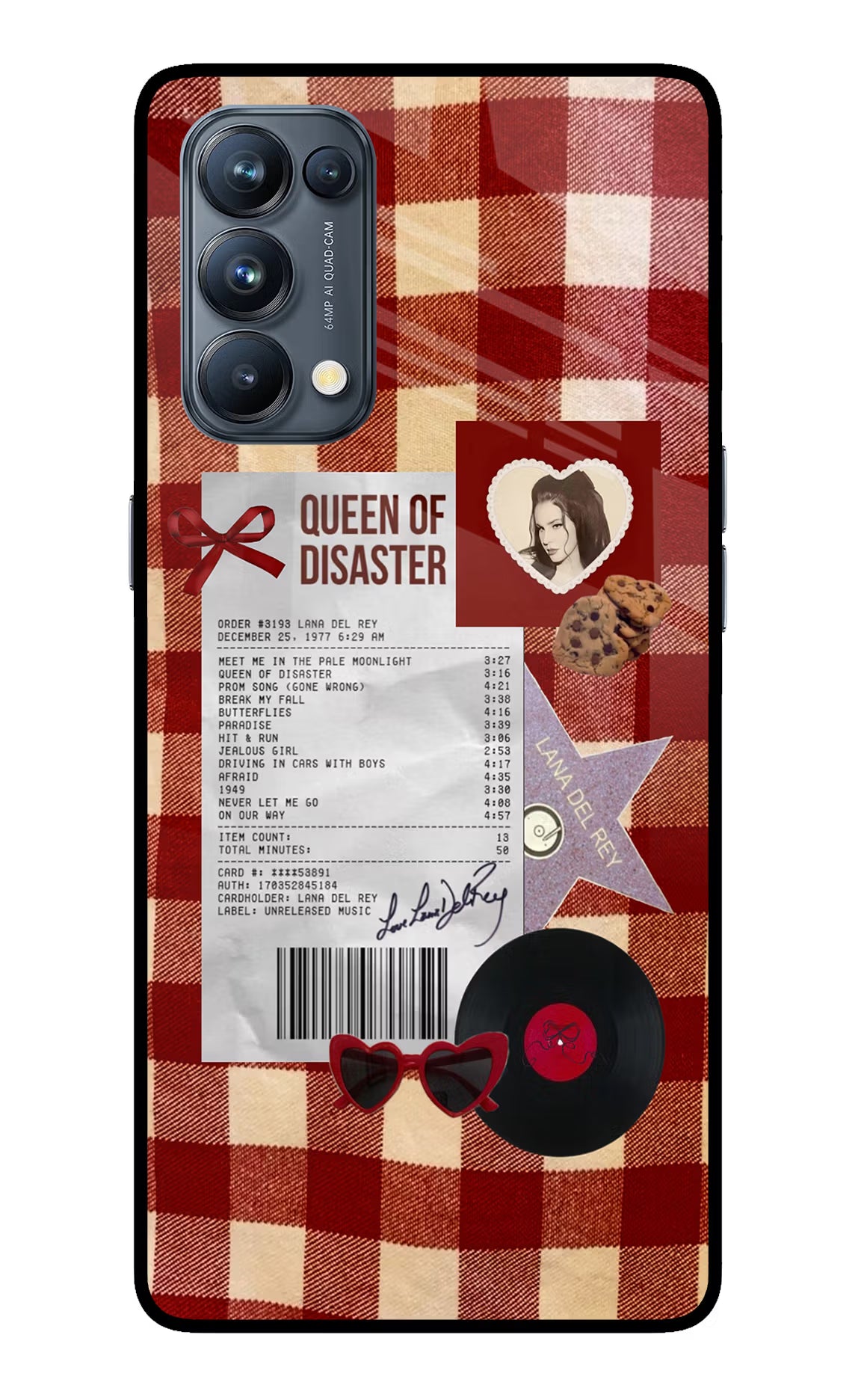 Queen of Disaster Oppo Reno5 Pro 5G Glass Case