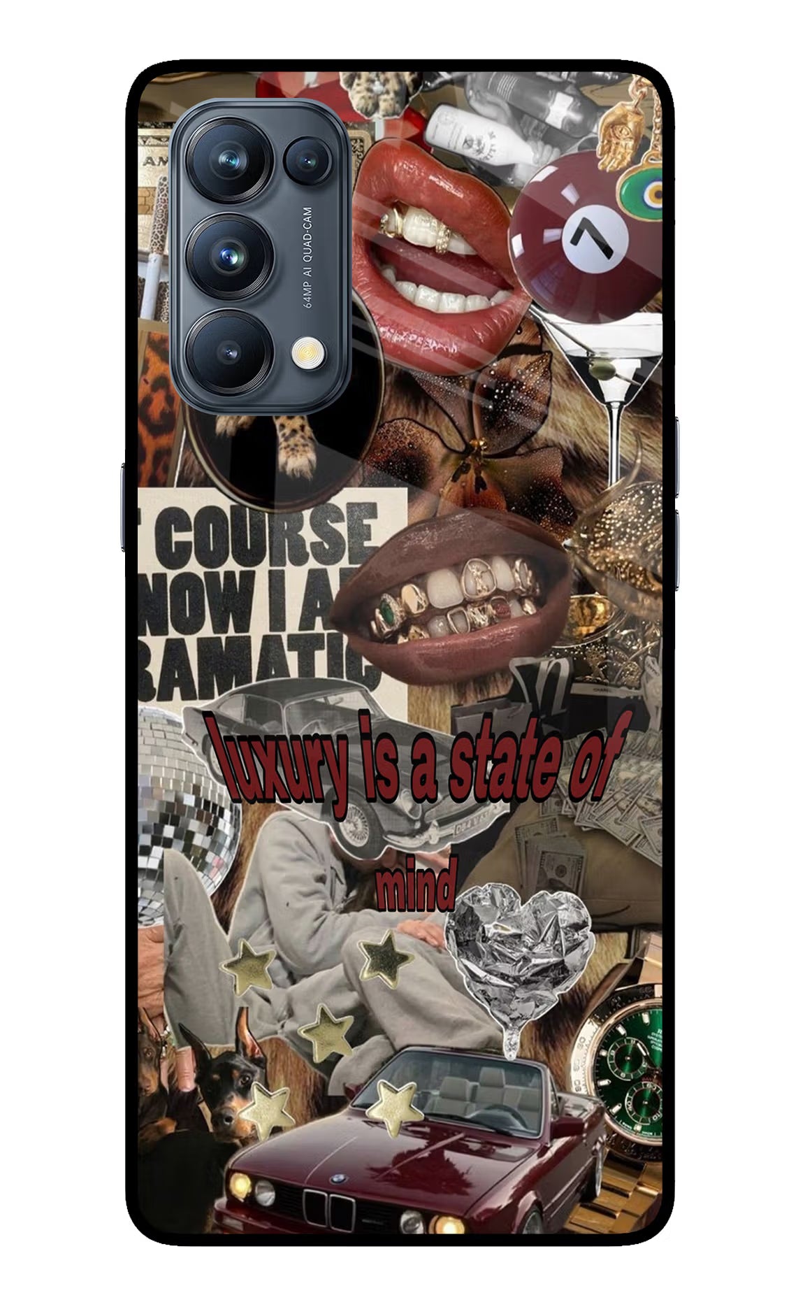 Luxury Oppo Reno5 Pro 5G Glass Case