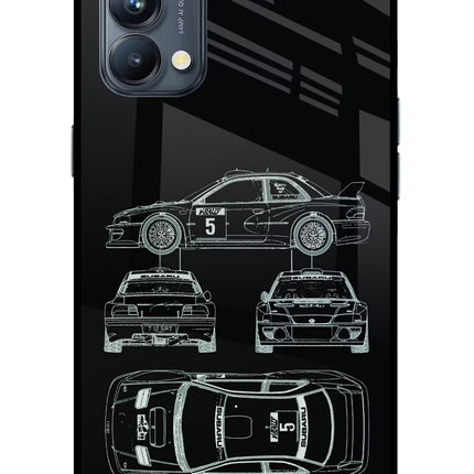 WRC'99 Oppo Reno5 Pro 5G Glass Case Back Cover by Casekaro