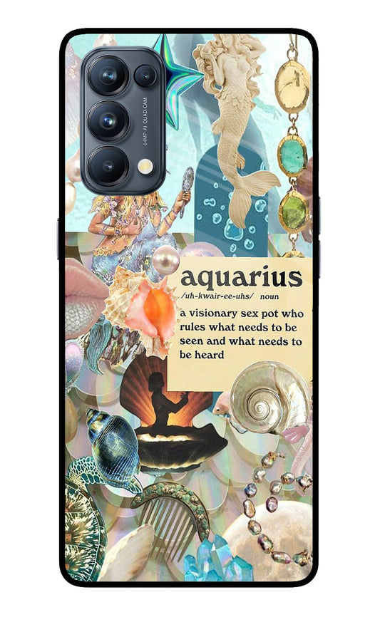 Aquarius Zodiac Oppo Reno5 Pro 5G Glass Case