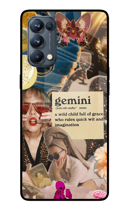 Gemini Zodiac Oppo Reno5 Pro 5G Glass Case