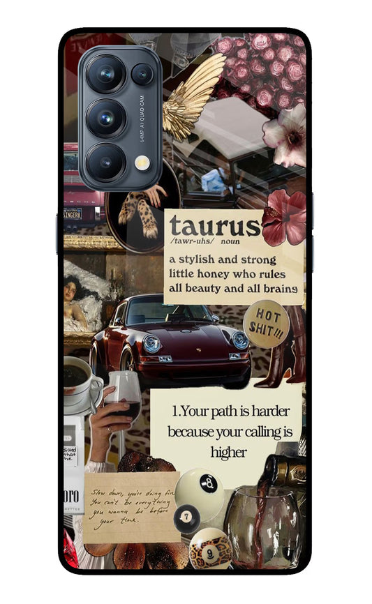 Taurus Zodiac Oppo Reno5 Pro 5G Glass Case