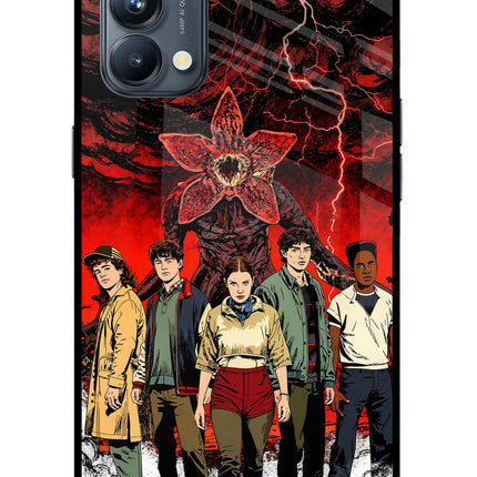 Ordinary Things Characters Oppo Reno5 Pro 5G Glass Case Back Cover by Casekaro
