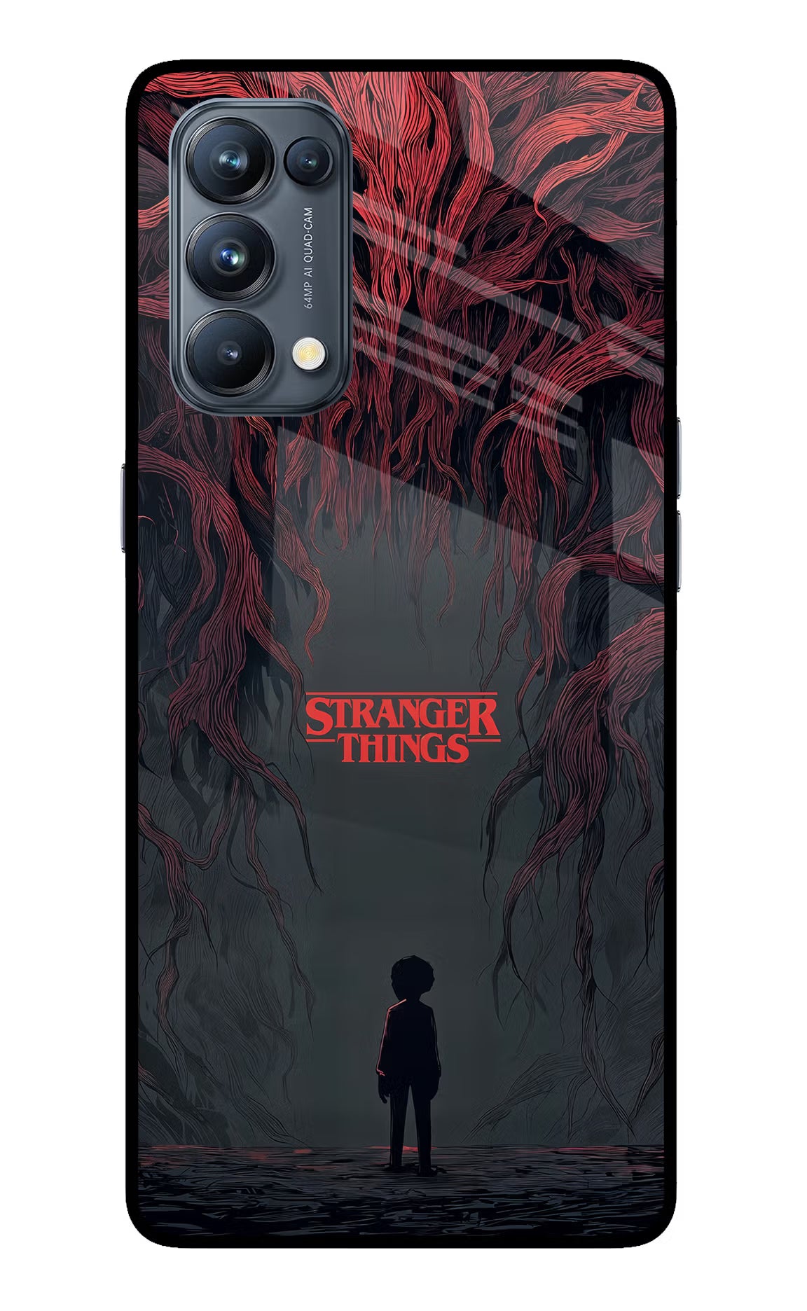 Ordinary Things Dark Side Oppo Reno5 Pro 5G Glass Case Back Cover by Casekaro
