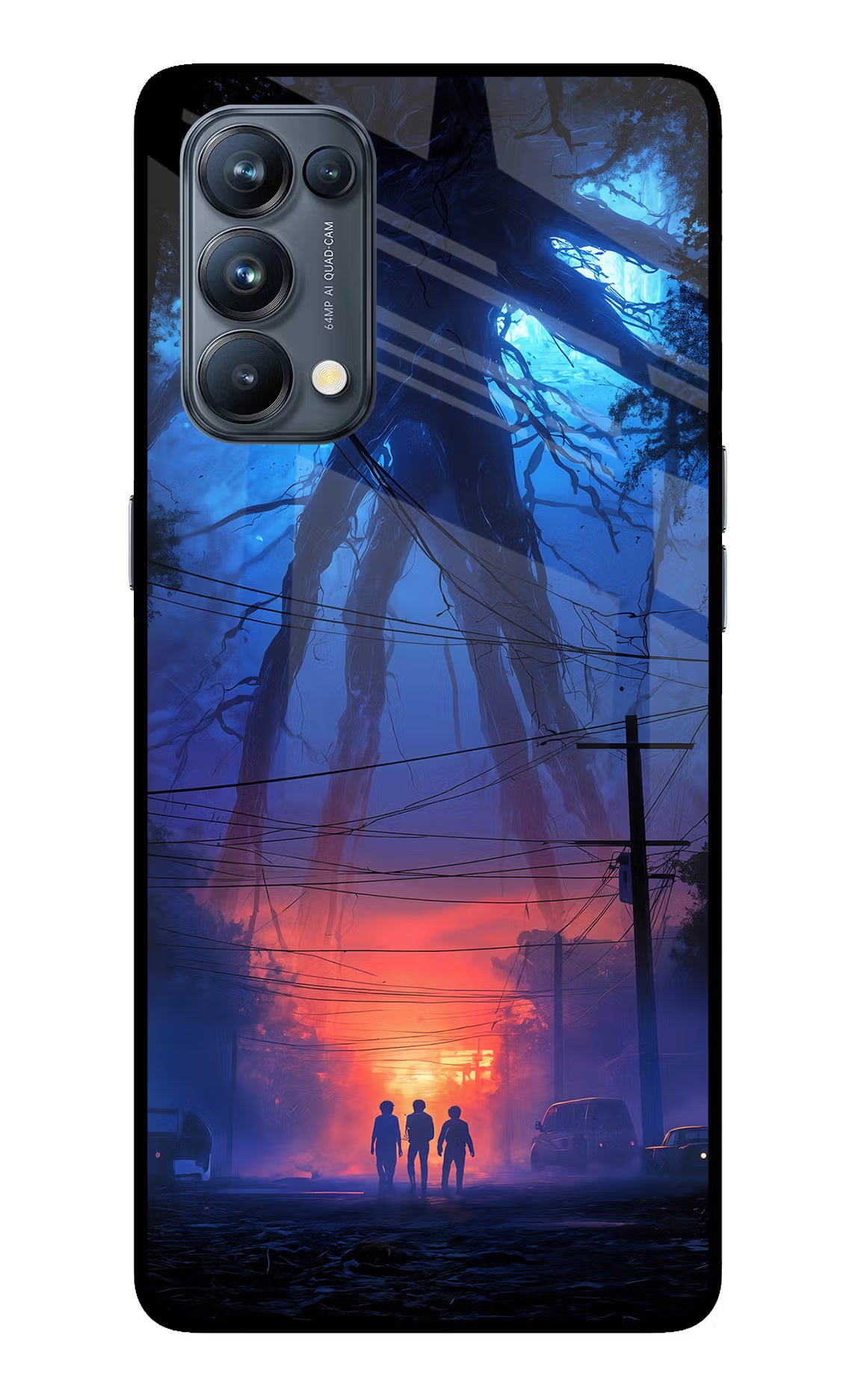 Ordinary Things Shadow Oppo Reno5 Pro 5G Glass Case Back Cover by Casekaro
