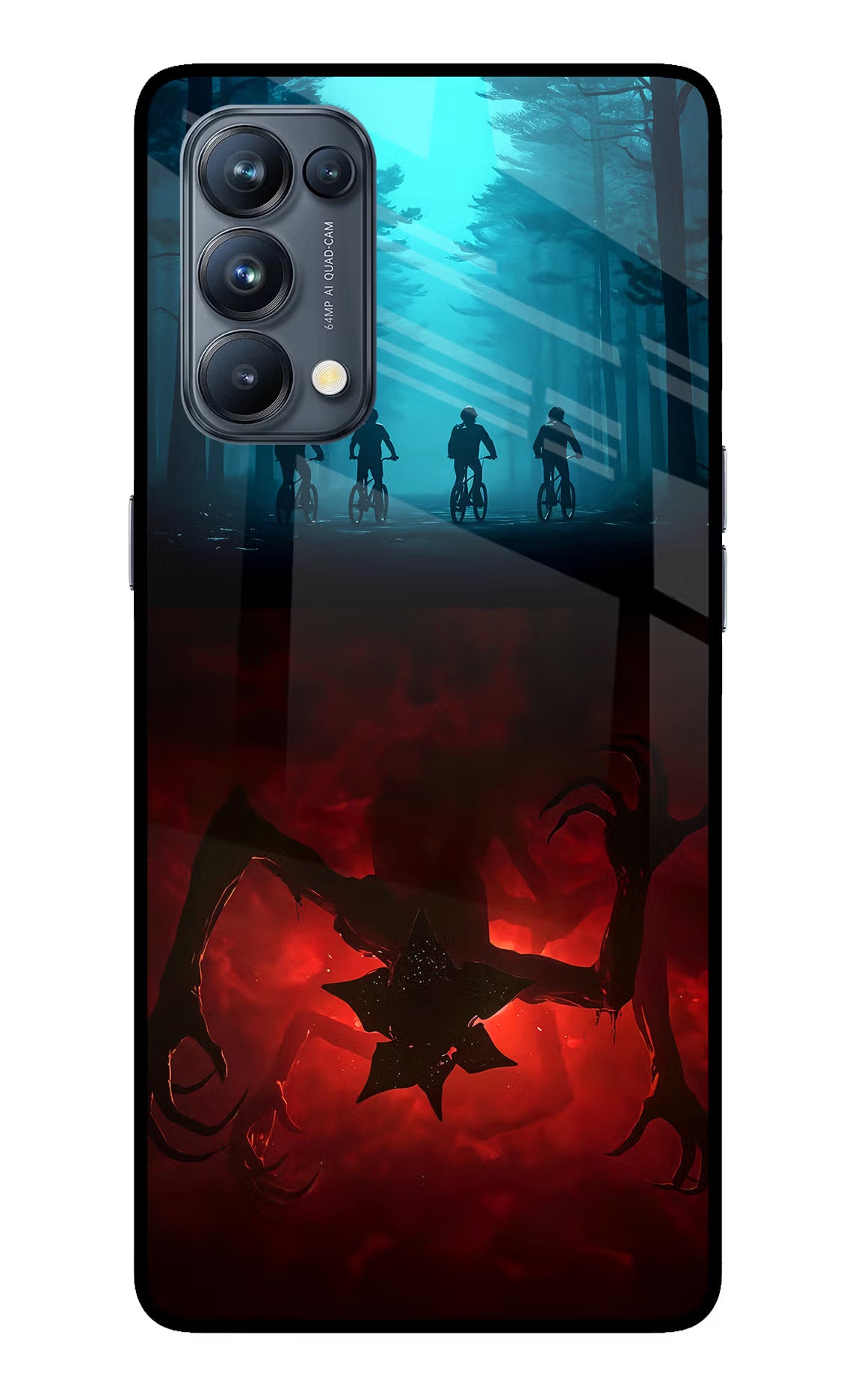 Ordinary Things Downside Up Oppo Reno5 Pro 5G Glass Case Back Cover by Casekaro