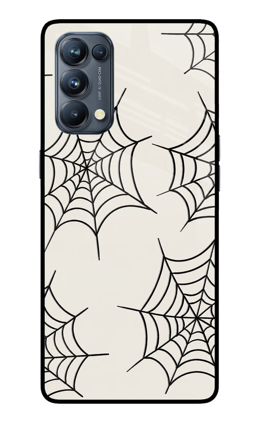 Spider Web Oppo Reno5 Pro 5G Glass Case