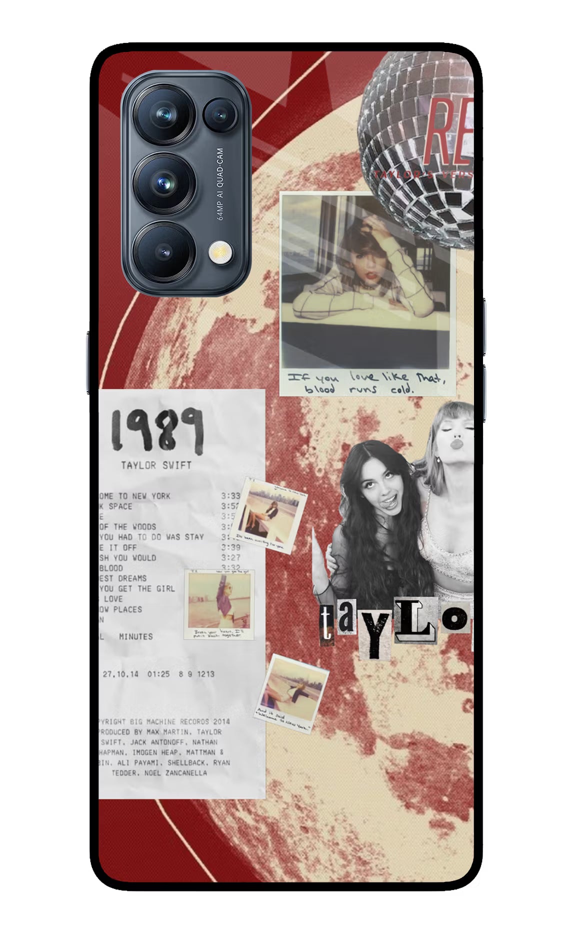 Taylor Swift Oppo Reno5 Pro 5G Glass Case