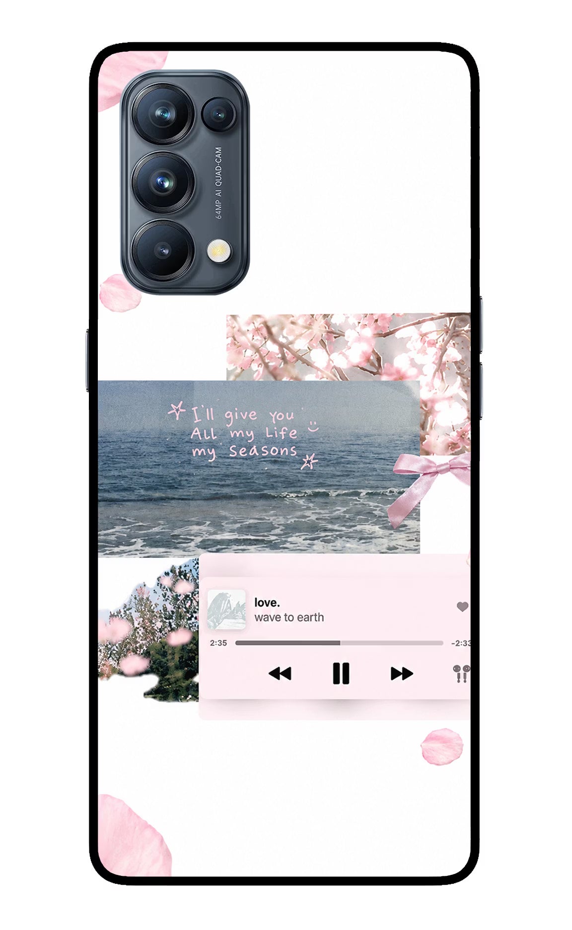 Wave to earth Oppo Reno5 Pro 5G Glass Case