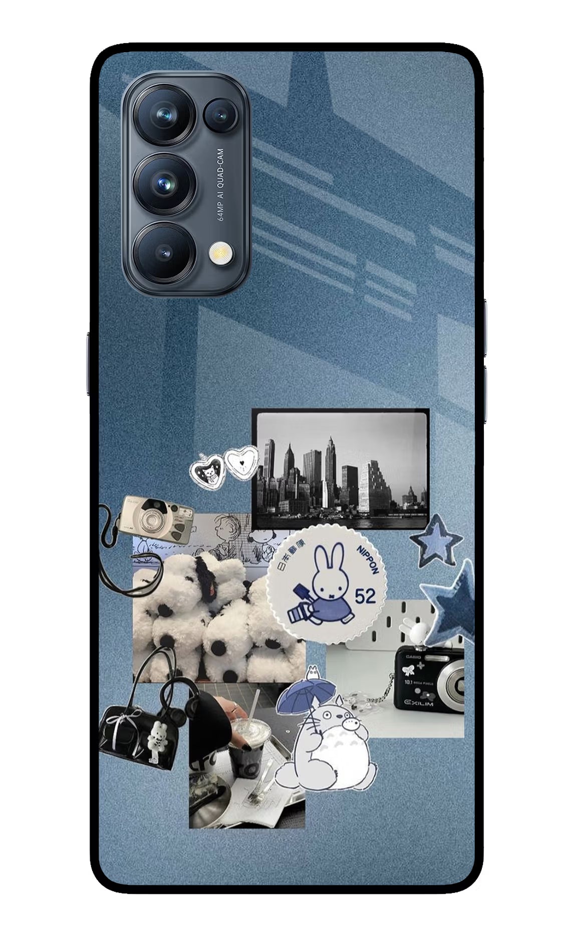 Miffy Oppo Reno5 Pro 5G Glass Case Back Cover by Casekaro