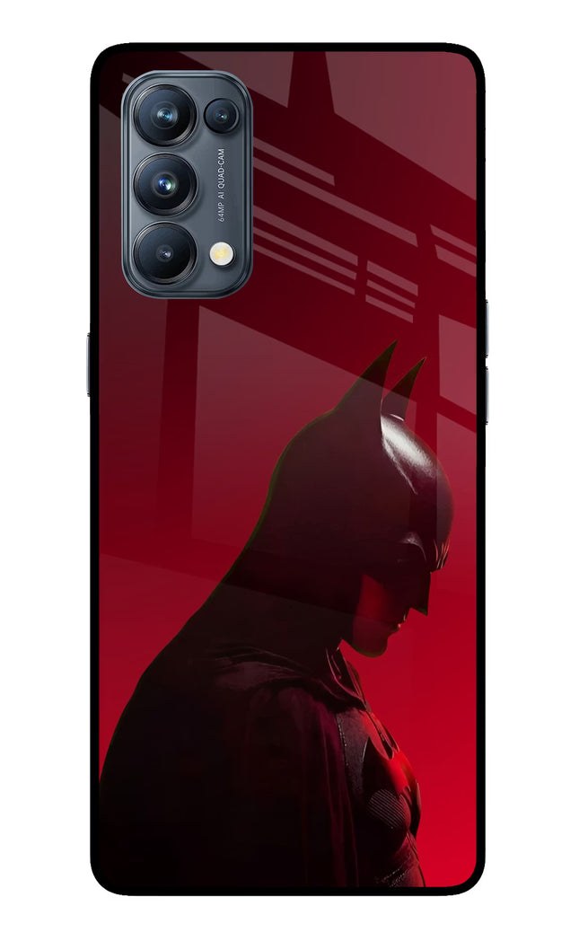 Dark Knight Oppo Reno5 Pro 5G Glass Case Back Cover by Casekaro