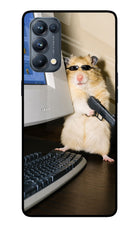 Hacker Hamster Oppo Reno5 Pro 5G Glass Case