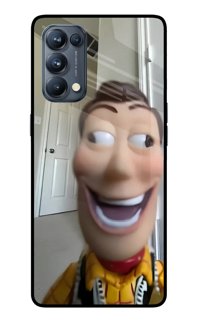 Side Eye Woody Oppo Reno5 Pro 5G Glass Case