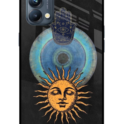 Divine Sun Oppo Reno5 Pro 5G Glass Case Back Cover by Casekaro