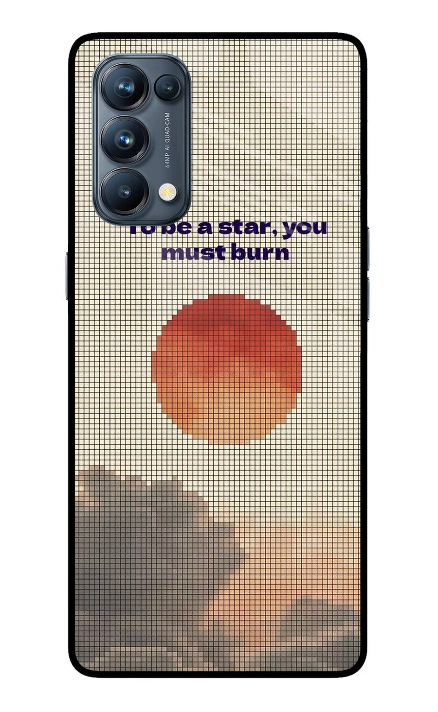 Pixel Sun Oppo Reno5 Pro 5G Back Cover, Glass case