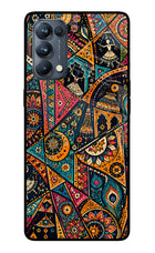 Folk Print Oppo Reno5 Pro 5G Glass Case