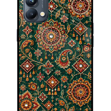 Green Pataka Oppo Reno5 Pro 5G Glass Case