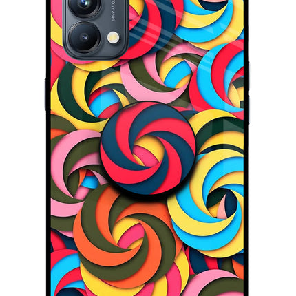 Spiral Pattern Oppo Reno5 Pro 5G Pop Case by Casekaro
