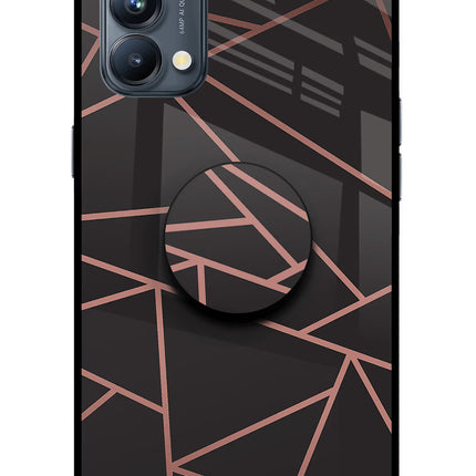 Geometric Pattern Oppo Reno5 Pro 5G Pop Case by Casekaro