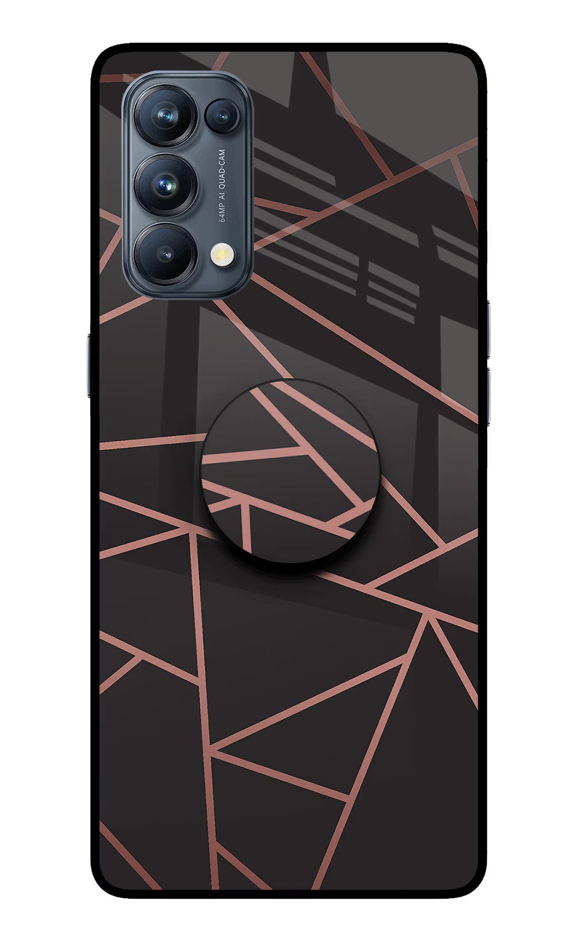 Geometric Pattern Oppo Reno5 Pro 5G Pop Case by Casekaro