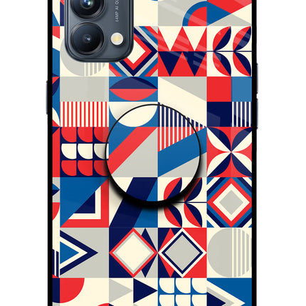 Colorful Pattern Oppo Reno5 Pro 5G Pop Case by Casekaro