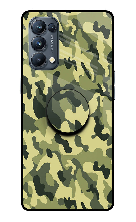 Camouflage Oppo Reno5 Pro 5G Glass Case
