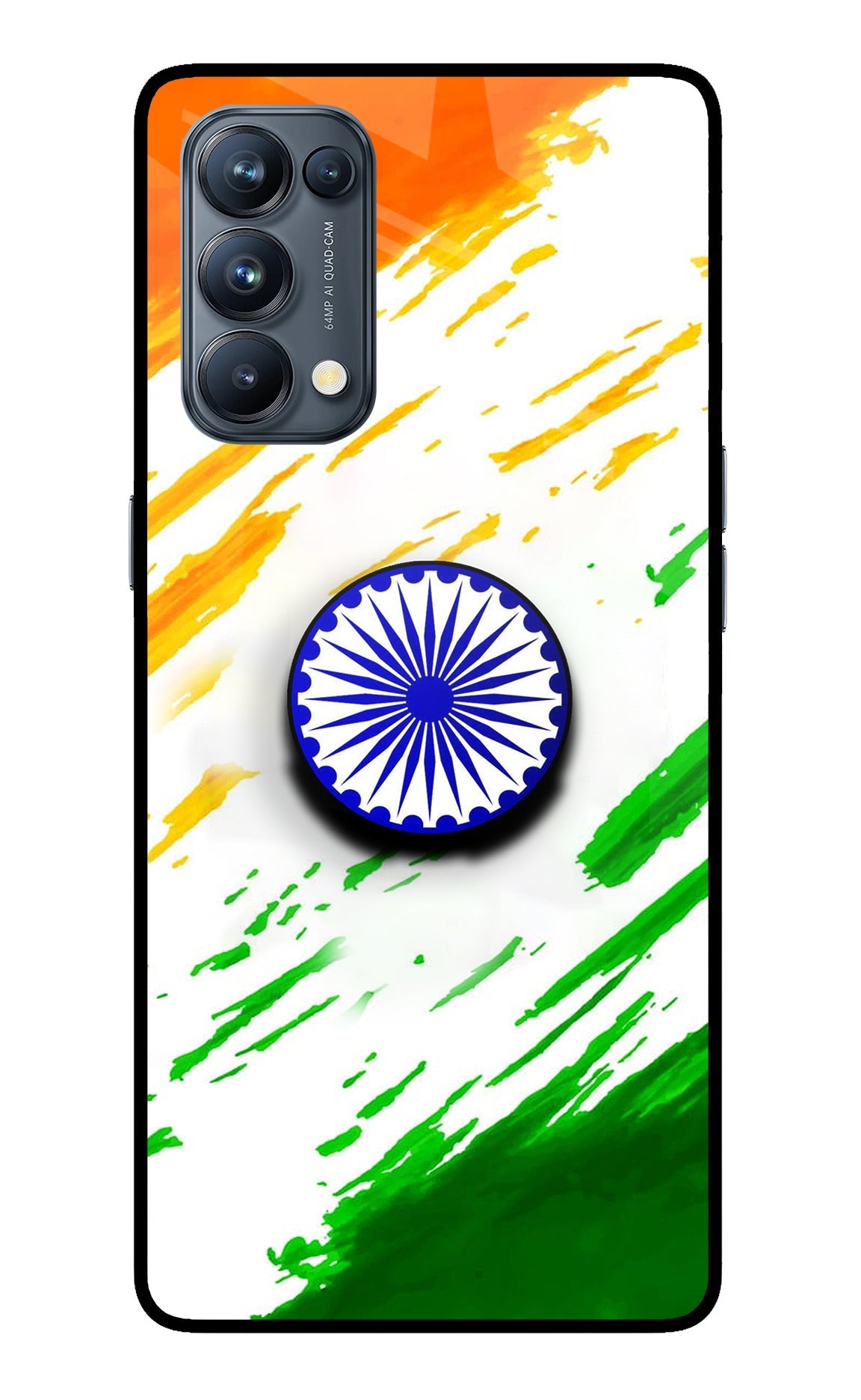 Indian Flag Ashoka Chakra Oppo Reno5 Pro 5G Pop Case