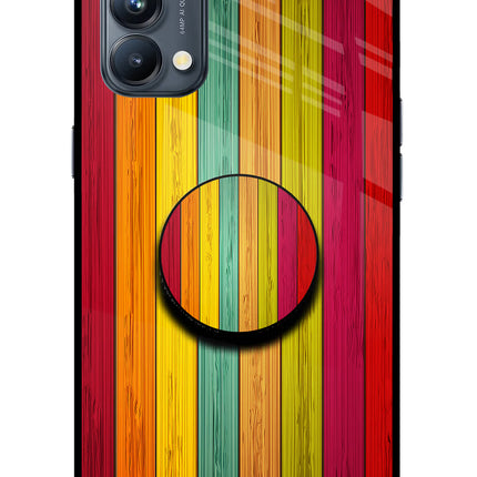 Multicolor Wooden Oppo Reno5 Pro 5G Pop Case by Casekaro