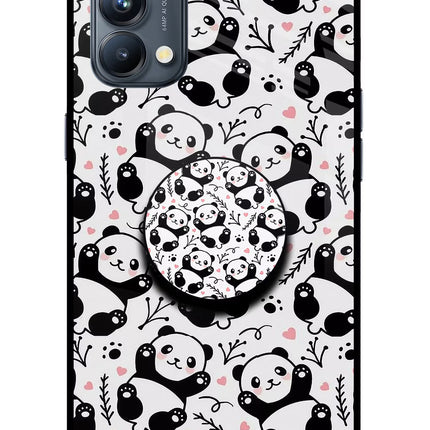 Cute Panda Oppo Reno5 Pro 5G Pop Case by Casekaro
