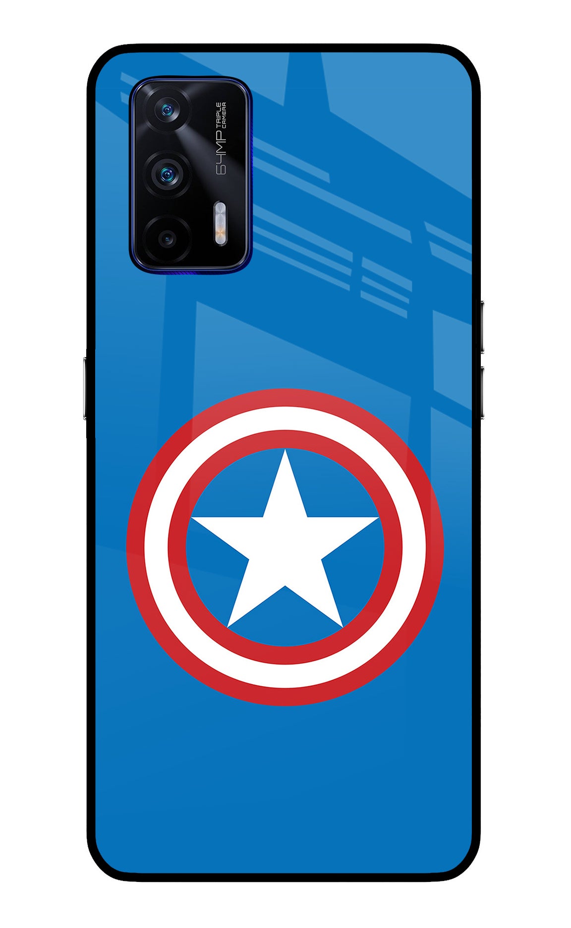 Captain America Logo Realme GT 5G Glass Case